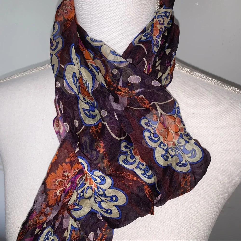 Dana Herbert 100% Silk Scarf